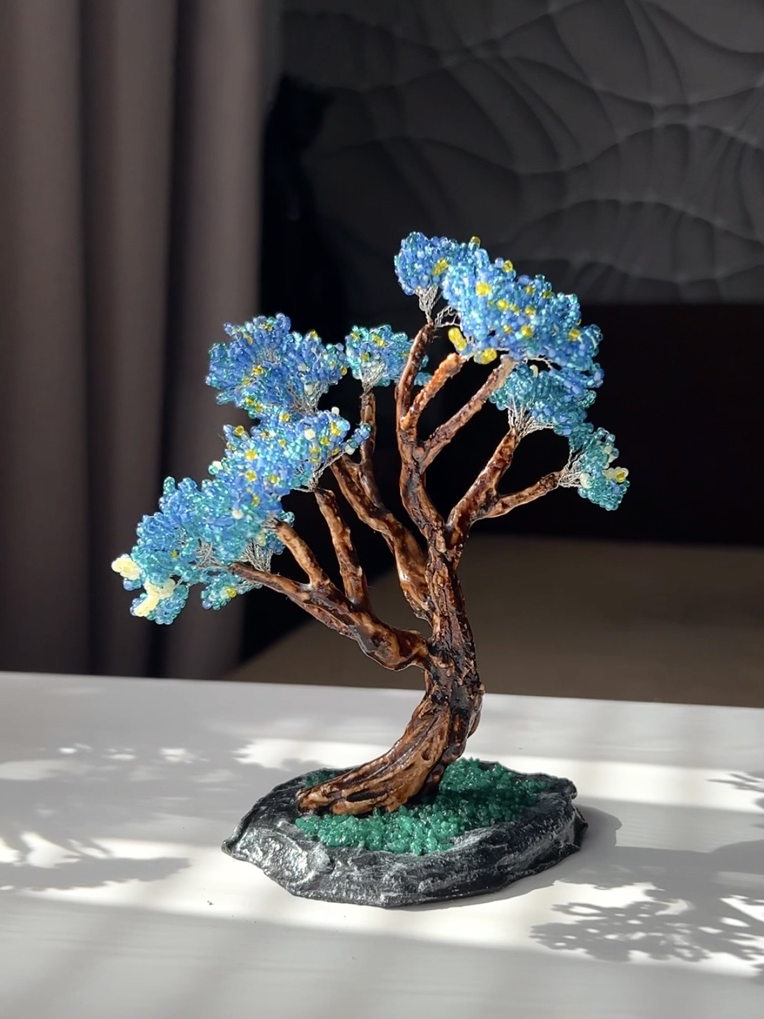 Classic Azure Coast Bonsai • S • Blue & Yellow