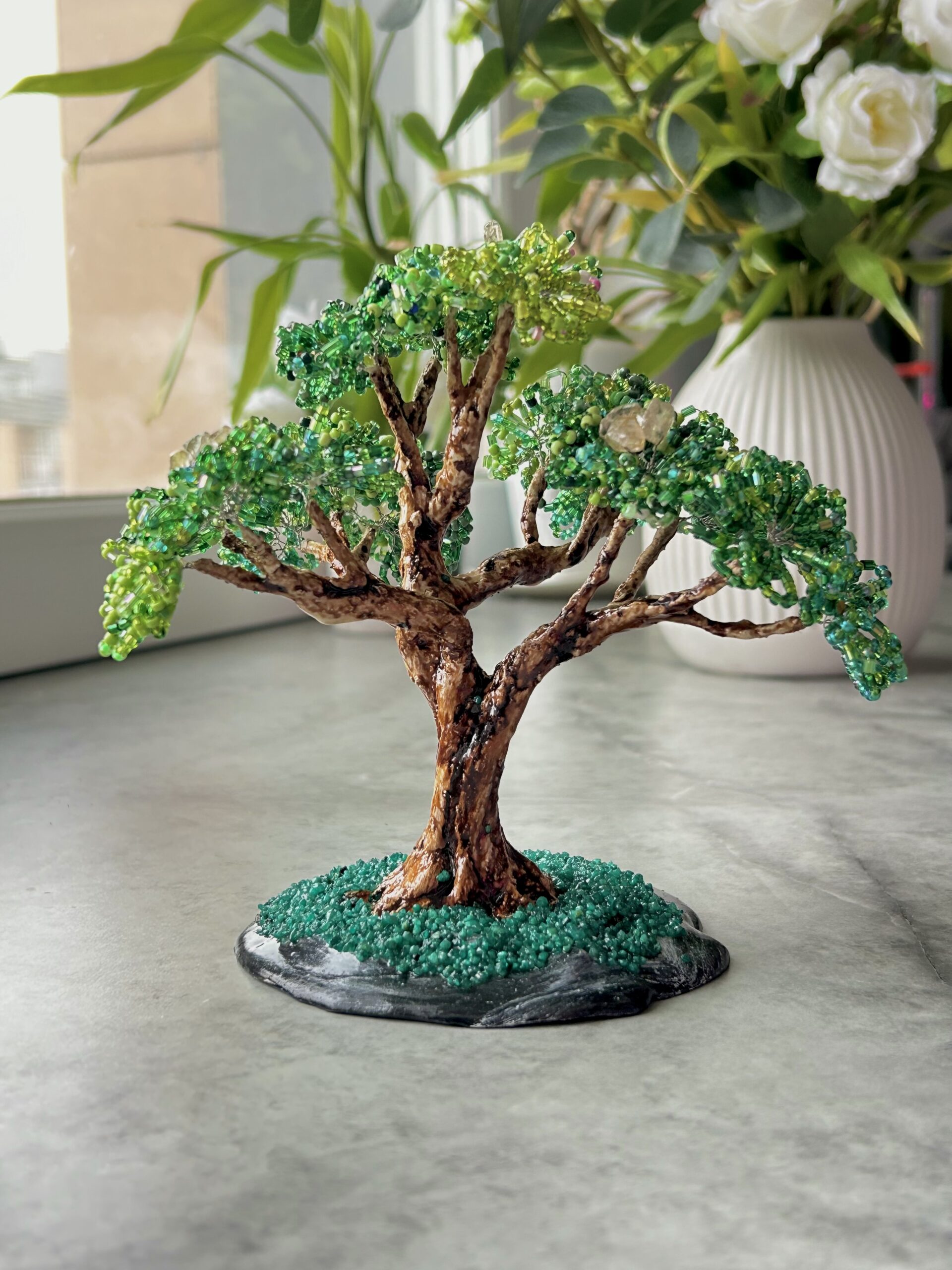 Forest Quartz Bonsai • S • Emerald Green