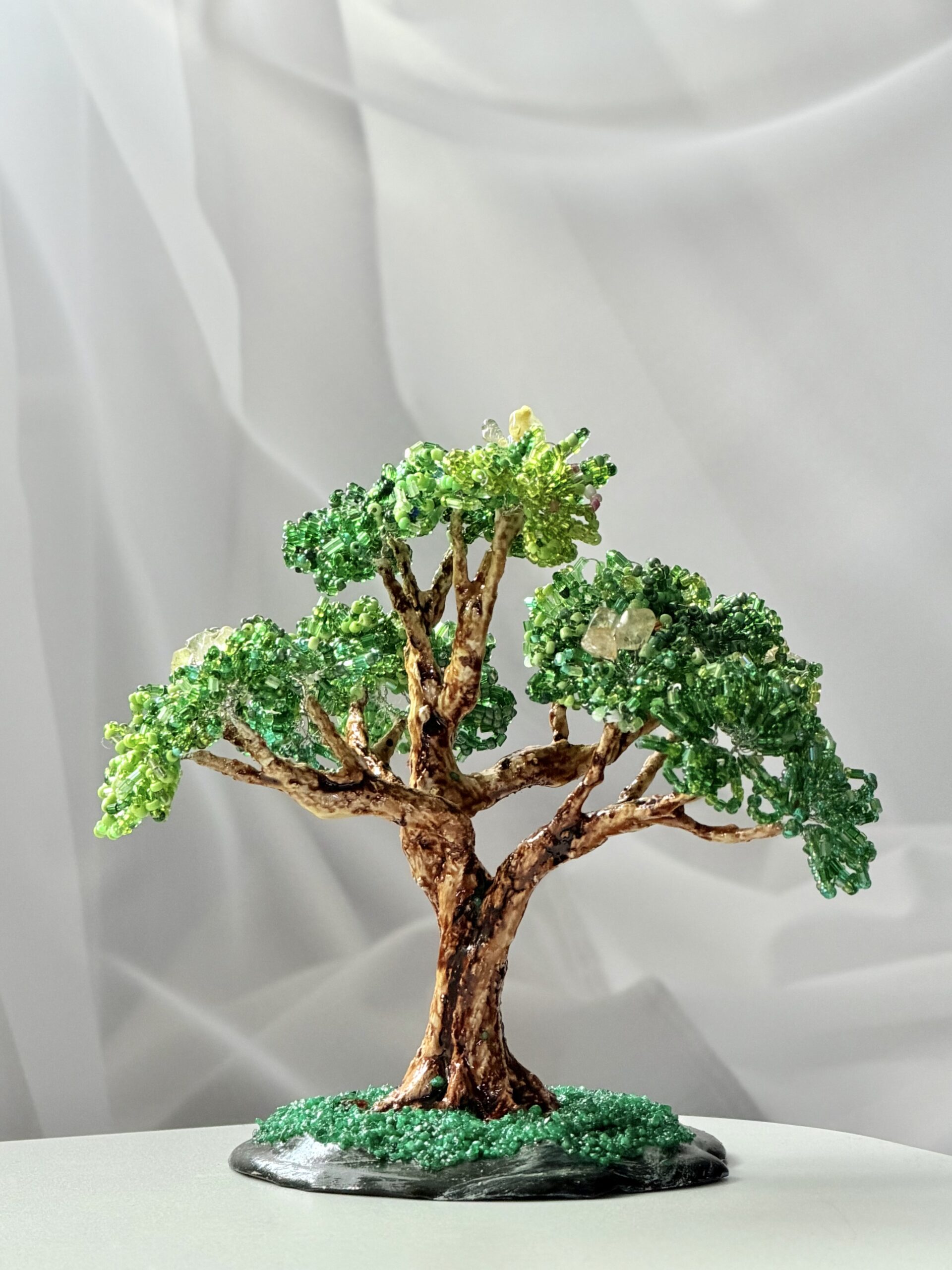 Forest Quartz Bonsai • S • Emerald Green